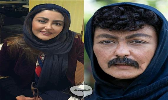 گریم عجیب «شقایق فراهانی» در نقش یک مرد سبیل دار!