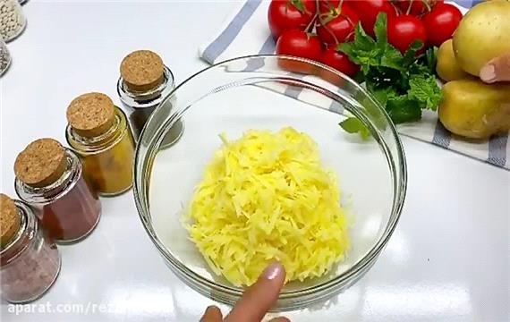 کوکو سیب زمینی بدون تخم مرغ