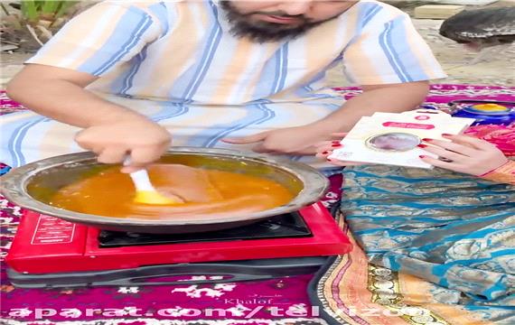 طرز تهیه حلوای عراقی با زعفران ایرانی