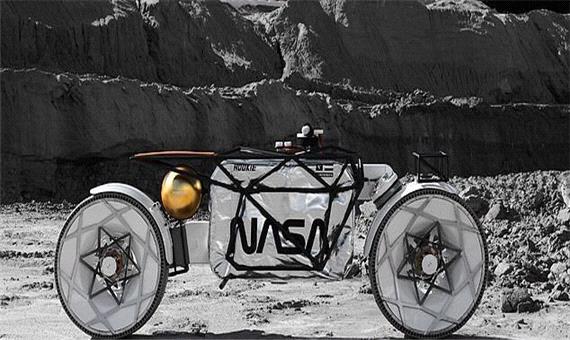 طرح مفهومی عجیب برای تردد فضانوردان آینده در قمر زمین؛ موتور سواری روی ماه!