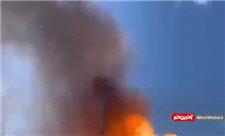 انفجار تانکر حامل گاز در پمپ بنزین