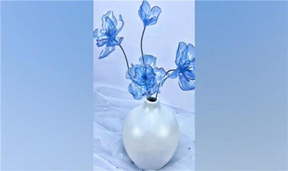 ساخت گل‌های تزئینی با بطری آب معدنی!
