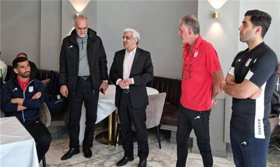 حضور سفیر ایران در اردوی اتریش تیم ملی فوتبال