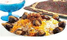 پلو خرما یک غذای اصیل ایرانی