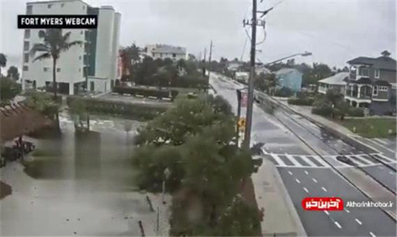 تایم لپس از لحظه وقوع طوفان در فلوریدای آمریکا
