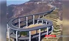 پل جاده عجیب سه طبقه در چین