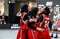 مقام سوم تیم بسکتبال ۳ نفره دختران ایران در لیگ ملت‌های آسیا