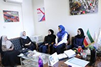 دیدار لژیونر‌های جوانان دختران هاکی روی یخ با نایب رئیس کمیته ملی المپیک