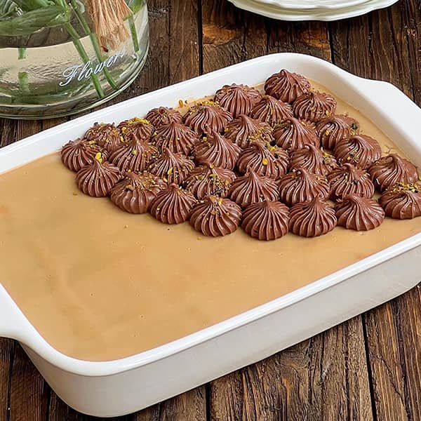 دسر بیسکوییتی، بدون فر، بدون همزن