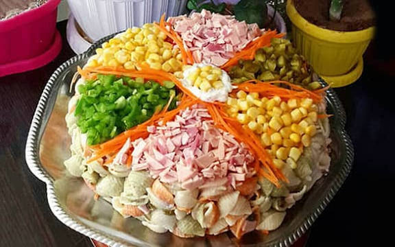 سالاد ماکارونی مجلسی