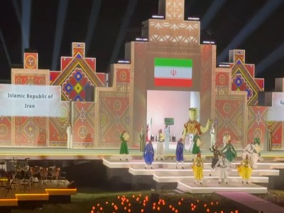 رژه کاروان ایران در مراسم افتتاحیه بازی‌های کشورهای اسلامی ، ریاض