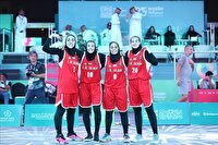 صعود تیم بسکتبال سه به سه بانوان ایران به نیمه نهایی