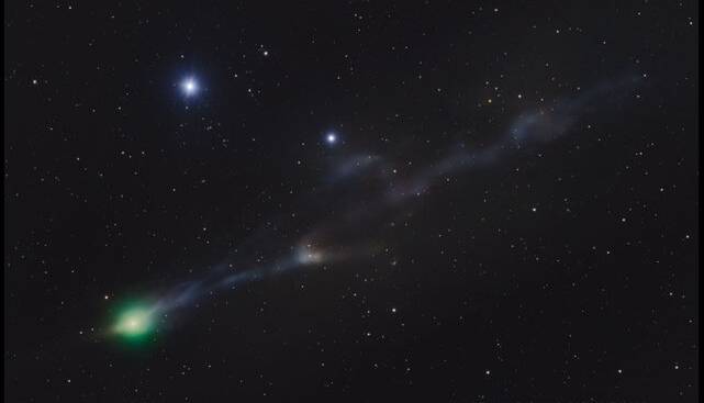 عکس روز ناسا از دنباله‌ یک دنباله‌دار میان‌ستاره‌ای