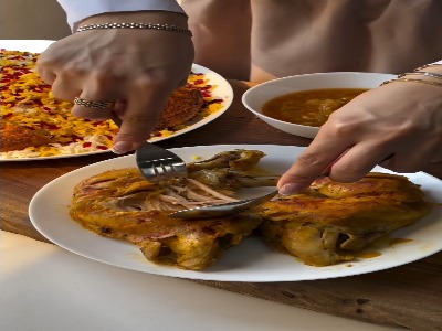 خوشمزه ترین مرغ مشهدی با طعم کره و عطر زعفران