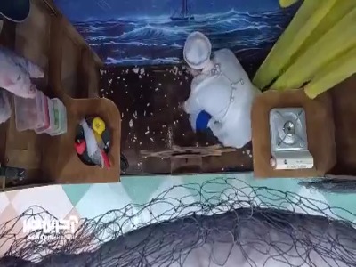 چالش آشپزی و پخت ماهی یونانی توسط دارا حیایی سوار بر کشتی