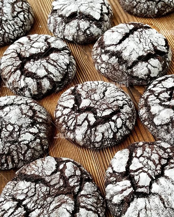 طرز تهیه کوکی شکلاتی ترک دار
