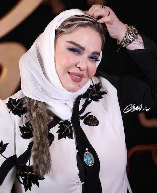 لباس مجلسی بهاره رهنما در دورهمی هنرمندان مشهور