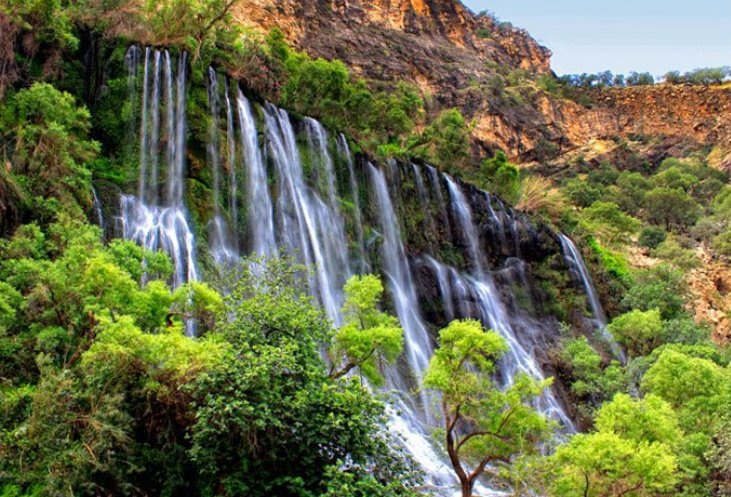 آبشار زیبای شوی دزفول ، عریض ترین آبشار خاور میانه