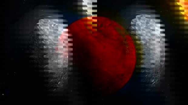 ابری از غبار فلزی  در یک سیاره تنها