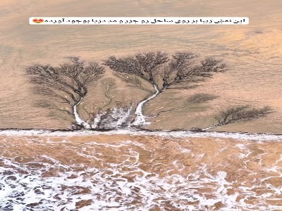 نقاشی دریا روی ساحل