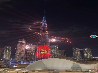 آتش‌بازی برج خلیفه بمناسبت سال نو ۲۰۲۶