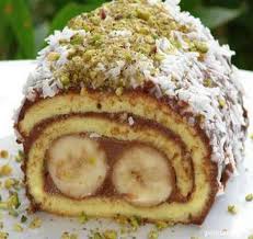 رولت موز ساده و خوشمزه