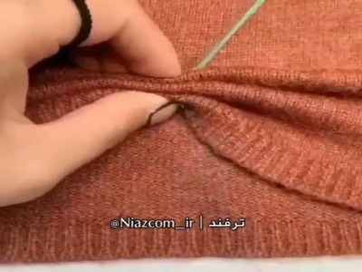 اگه آستین لباسای بافت‌تون بلند و ساده‌ست، این ترفندو روش پیاده کنید