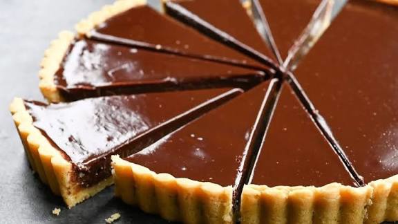 تارت شکلاتی به سبک کافی شاپ ها