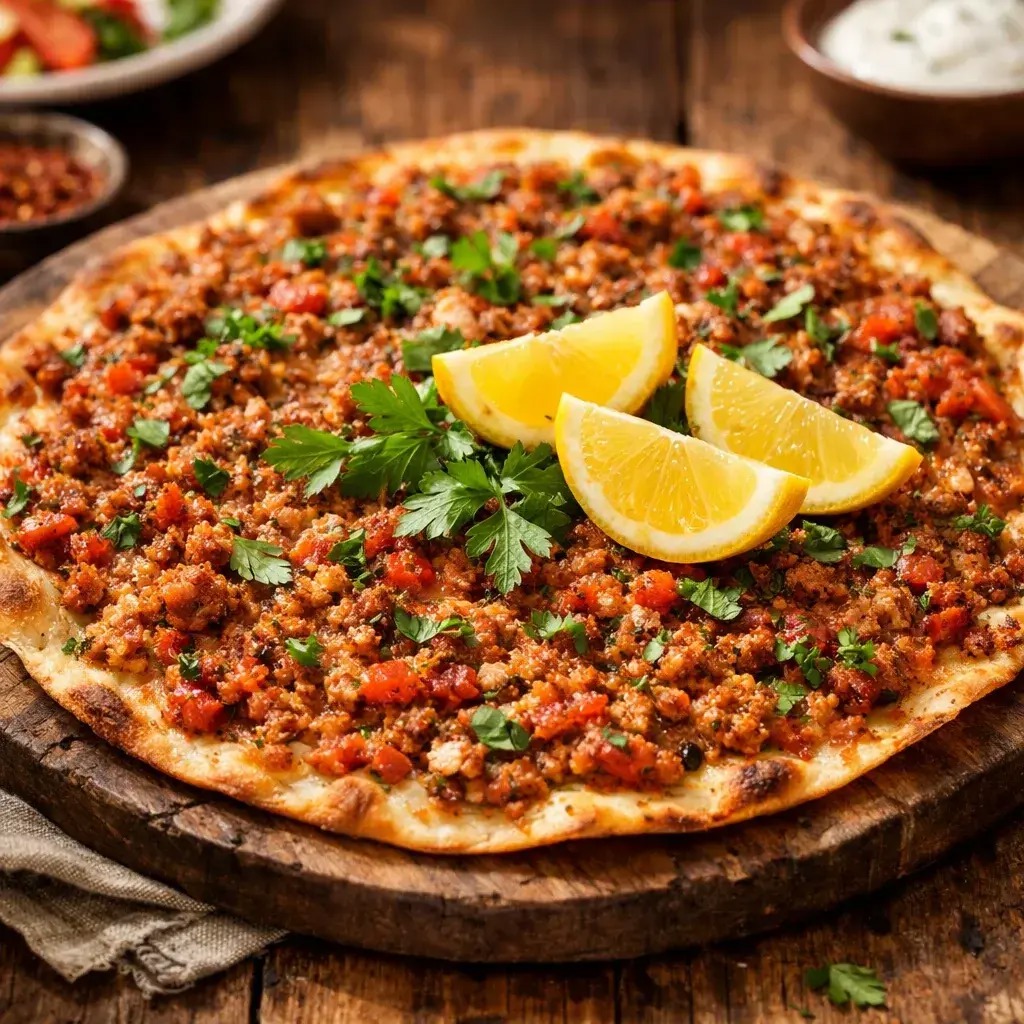 لاه‌ماجون خوش‌عطر و ترد؛ پیتزای گوشتی محبوب ترکیه