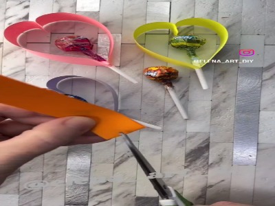 کار دستی با آبنبات