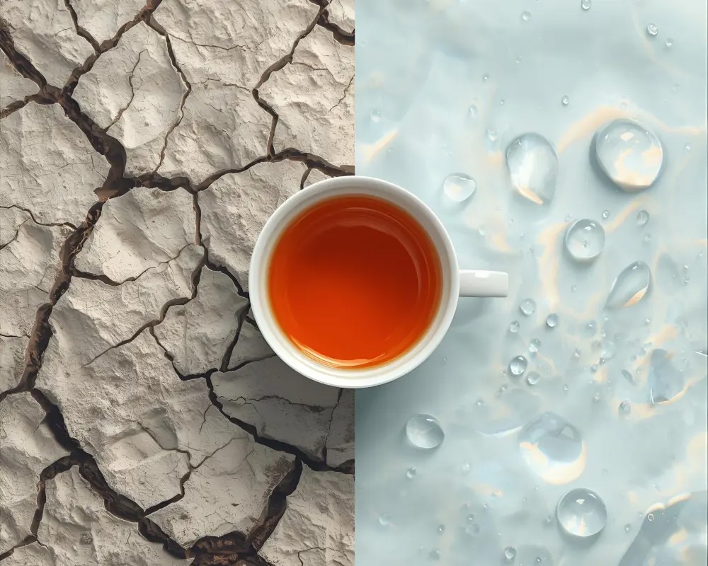 چای باعث کم ‌آبی بدن می‌شود!