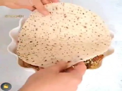 لازانیا با نان لواش یک انتخاب خلاقانه