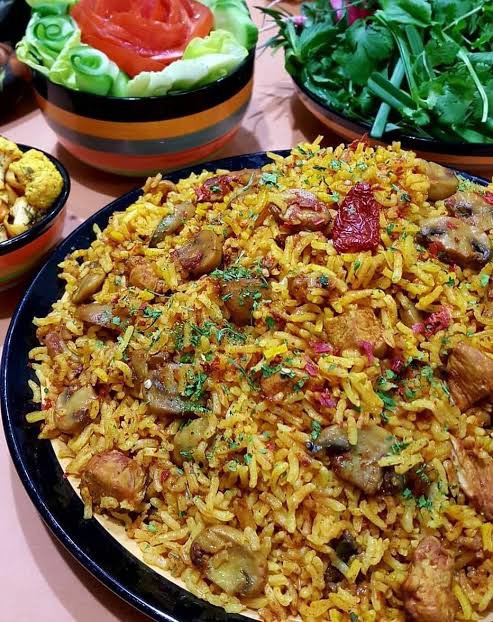 قارچ پلو غذایی مقویی و سالم