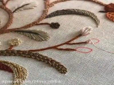گلدوزی شیک برای لباس هاتون
