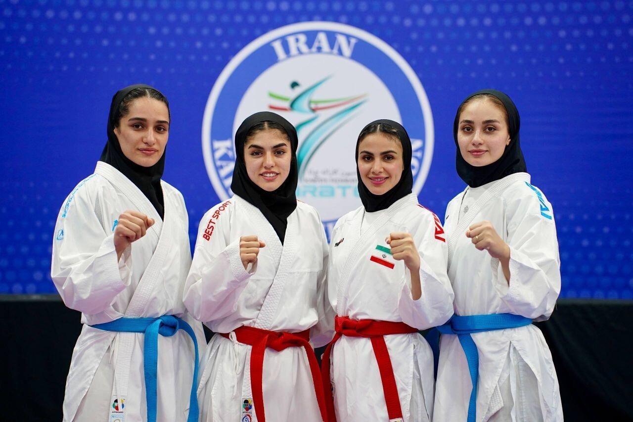 کاراته قهرمانی آسیا؛ کومیته تیمی بانوان ایران فینالیست شد