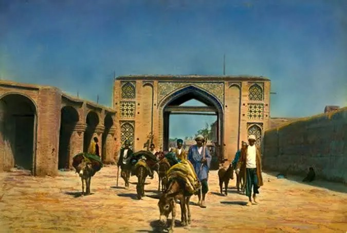 عکس‌های رنگی‌شده از ایران در دوران قاجار؛ از «مسجد رشت» تا «محفل زنانه»
