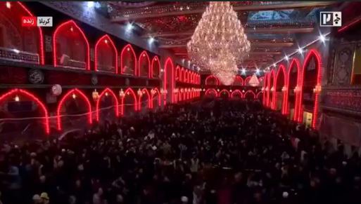 خیل عظیم حضور زائران در حرم حضرت سیدالشهداء (علیه‌السلام) در شب شام غریبان