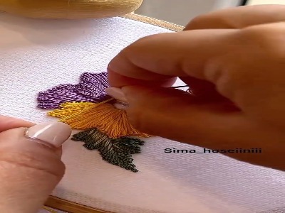 گلدوزی ساده و باحال