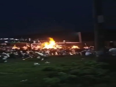 آتش به جان شرکت کنندگان در جشنواره مشعل افتاد