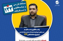 پاسخگویی مدیر حقوقی ، امور قراردادها و املاک سازمان منطقه آزاد کیش در سامانه تلفنی ۱۲۴
