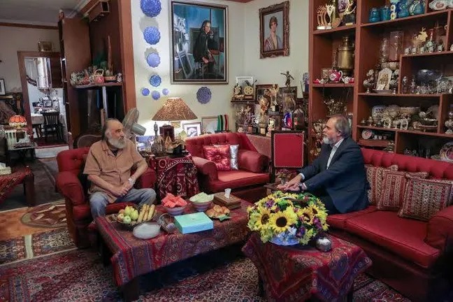 دیدار رائد فریدزاده با داریوش ارجمند در روز ملی سینما