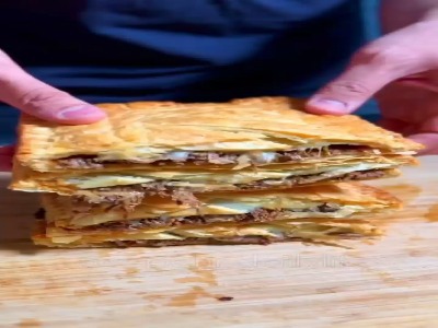 ساندویچ گوشت با این طعم تا حالا نخوردی!