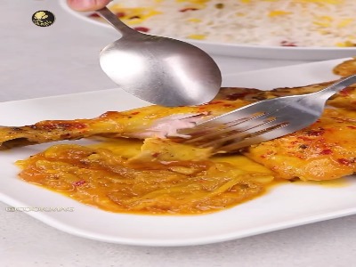 زرشک پلو با مرغ مجلسی