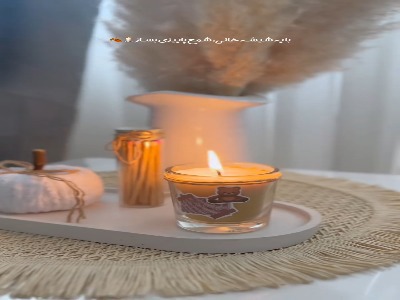 با یک شیشه خالی شمع پاییزی بساز