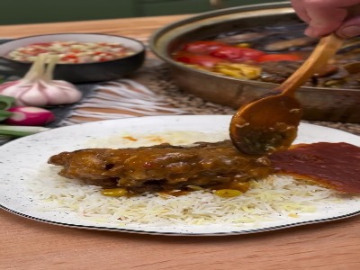 طرز تهیه خورشت بادمجان با دم گاو