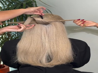 به همین راحتی یه استایل شیک به موهای همیشه ساده و باز بده