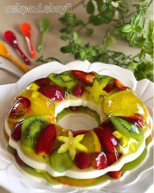 ژله ویترینی برای مهمانها خیلی جذابه